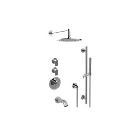 Graff GL3.612ST-LM59E0-T M-Series Full Thermostatic Shower System with Diverter Valve - Trim Only 