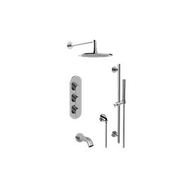 Graff GL3.612WT-LM44E0-T M-Series Full Thermostatic Shower System with Diverter Valve - Trim Only 