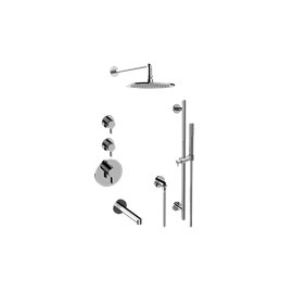 Graff GL3.F12ST-LM46E0 M-Series Thermostatic Shower System Tub and Shower with Handshower - Rough and Trim 