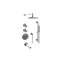Graff GL3.J12ST-C17E0-T M-Series Thermostatic Shower System Tub and Shower with Handshower - Trim Only 