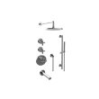 Graff GL3.J12ST-C17E0-T M-Series Thermostatic Shower System Tub and Shower with Handshower - Trim Only 