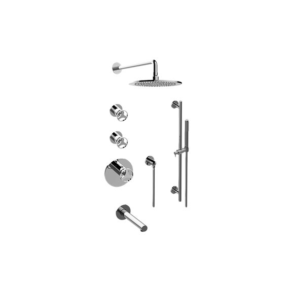 Graff GL3.J42ST-C19E0 M-Series Thermostatic Shower System Tub and Shower with Handshower - Rough and Trim 