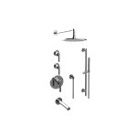 Graff GL3.J42ST-LM57E0 M-Series Thermostatic Shower System Tub and Shower with Handshower - Rough and Trim 