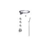 Graff GL4.029SC-LM44E0 M-Series Thermostatic Set with Ametis Ring and Handshower - Rough and Trim