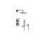 Graff GM2.022WD-LM40E0-T M-Series Thermostatic Shower System - Shower with Handshower - Trim Only 