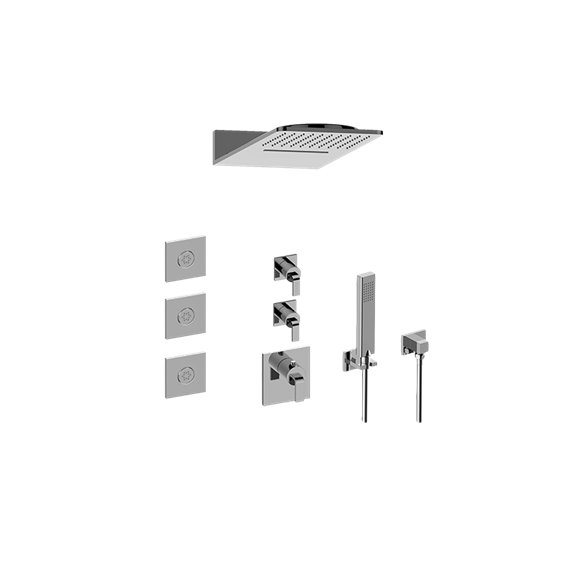 Graff GM3.123SE-LM40E0 Full Square Thermostatic Shower System