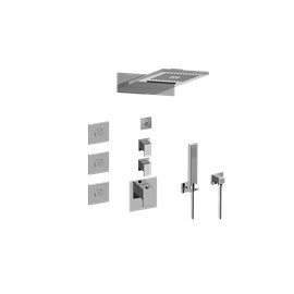 Graff GM3.124SE-LM31E0 Full Square LED Thermostatic Shower System