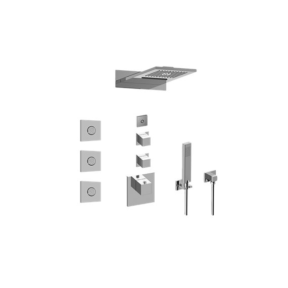 Graff GM3.124SE-SH0 Full Square LED Thermostatic Shower System