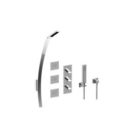 Graff GM3.128WH-C14E0 M-Series Full Thermostatic Shower System - Rough and Trim 