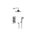 Graff GP2.022WD-1C1L M-Series Thermostatic Shower System Shower with Handshower - Rough and Trim 