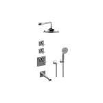 Graff GP3.M22SH-C15E0 M-Series Thermostatic Shower System Tub and Shower with Handshower - Rough and Trim 