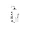 Graff GP3.M22SH-LM47E0-T M-Series Thermostatic Shower System Tub and Shower with Handshower - Trim Only 