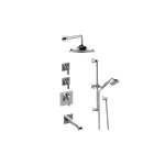 Graff GR3.M12ST-LM47E0 M-Series Thermostatic Shower System - Tub and Shower with Handshower - Rough and Trim 