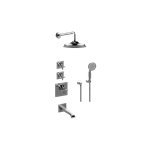 Graff GR3.M22SH-C15E0 M-Series Thermostatic Shower System - Tub and Shower with Handshower - Rough and Trim 