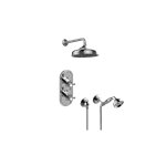 Graff GS2.022WD-C2E0 M-Series Thermostatic Shower System - Shower with Handshower - Rough and Trim 