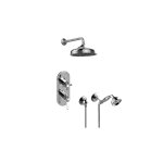 Graff GS2.022WD-LC1C2 M-Series Thermostatic Shower System - Shower with Handshower - Rough and Trim 