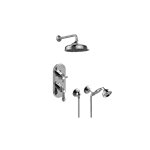 Graff GS2.022WD-LM34C2 M-Series Thermostatic Shower System - Shower with Handshower - Rough and Trim 