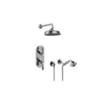 Graff GS2.022WD-LM34E0 M-Series Thermostatic Shower System - Shower with Handshower - Rough and Trim 