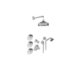 Graff GS2.122SG-C2E0 M-Series Full Thermostatic Shower System - Rough and Trim 