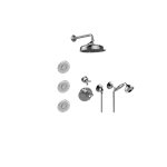 Graff GS2.122SG-C3E0 M-Series Full Thermostatic Shower System - Rough and Trim 