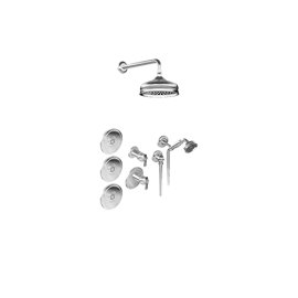 Graff GS2.122SG-LM20E0-T M-Series Full Thermostatic Shower System - Trim Only 