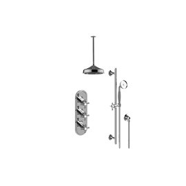 Graff GS3.011WB-C2E0 M-Series Thermostatic Shower System - Shower with Handshower - Rough and Trim 