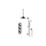 Graff GS3.011WB-LC1C2 M-Series Thermostatic Shower System - Shower with Handshower - Rough and Trim 