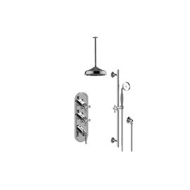 Graff GS3.011WB-LM22C3 M-Series Thermostatic Shower System - Shower with Handshower - Rough and Trim 