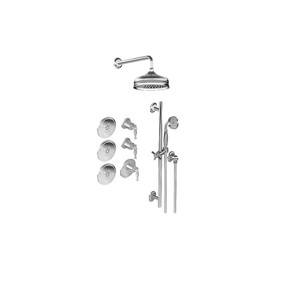 Graff GS3.112SH-LM22E0-T M-Series Full Thermostatic Shower System - Trim Only 