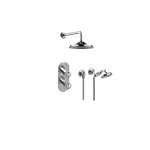 Graff GT2.022WD-C18E0 M-Series Thermostatic Shower System - Shower with Handshower - Rough and Trim 