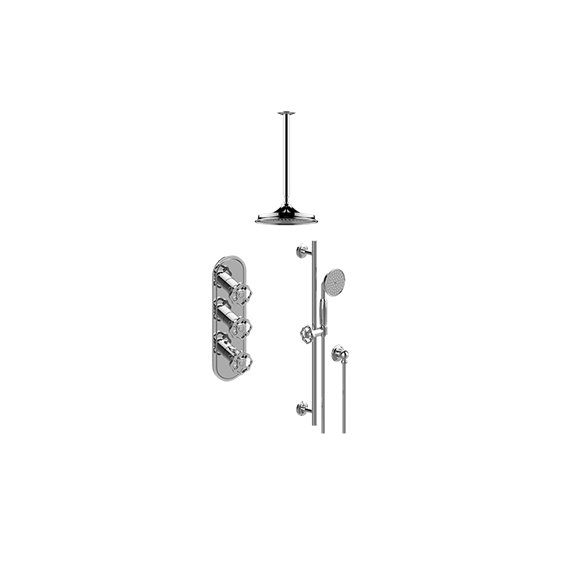 Graff GT3.041WB-C18E0-T M-Series Thermostatic Shower System - Shower with Handshower - Trim Only 