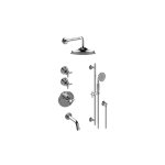 Graff GT3.K12ST-C16E0 M-Series Thermostatic Shower System - Tub and Shower with Handshower - Rough and Trim 