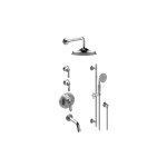 Graff GT3.K12ST-LM48E0 M-Series Thermostatic Shower System - Tub and Shower with Handshower - Rough and Trim 