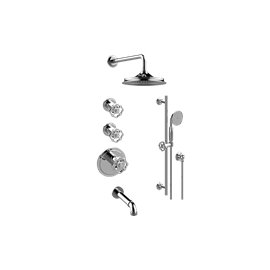 Graff GT3.N42ST-C18E0 M-Series Thermostatic Shower System - Tub and Shower with Handshower - Rough and Trim 