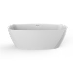 Graff TEP68-OF Tephi Freestanding Bathtub with Integrated Overflow 