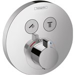 HANSGROHE SHOWERSELECT E THERMOSTATIC TRIM 2 FUNCTION, ROUND 