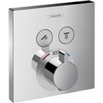 HANSGROHE SHOWERSELECT E THERMOSTATIC TRIM 2 FUNCTION, SQUARE 