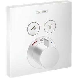 HANSGROHE S SERIES HG SHOWERSELECT E THERMOSTATIC TRIM 2 FUNCTION SQUARE 