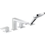 HANSGROHE METROPOL 4-HOLE ROMAN TUB SET TRIM WITH LEVER HANDLES 