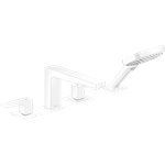 HANSGROHE METROPOL 4-HOLE ROMAN TUB SET TRIM WITH LEVER HANDLES 