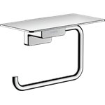 HANSGROHE ADDSTORIS PAPER HOLDER WITH SHELF 