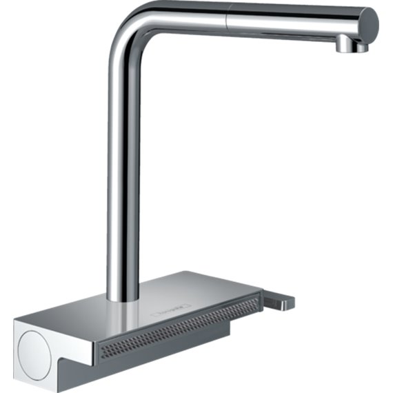 HANSGROHE AQUNO SELECT PULL-OUT KITCHEN FAUCET WITH SATINFLOW SPRAY 