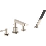 HANSGROHE FINORIS 4-HOLE ROMAN TUB SET TRIM WITH 1.75 GPM HANDSHOWER 