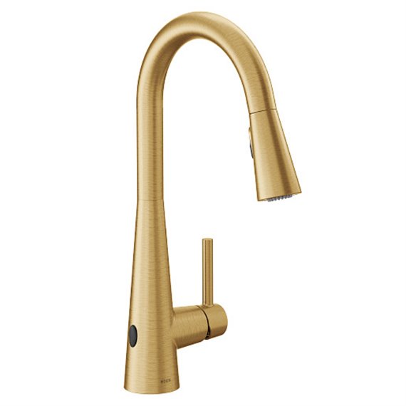 MOEN SLEEK PD MOTIONSENSE BRUSHED GOLD