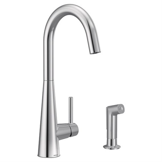 MOEN SLEEK 1 HANDLE KITCHEN WITH SPRAY