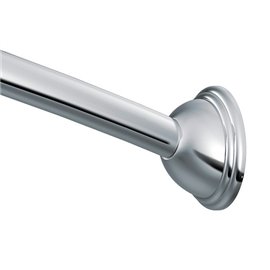 MOEN ADJUST CURVED SHOWER ROD ROUND POST 