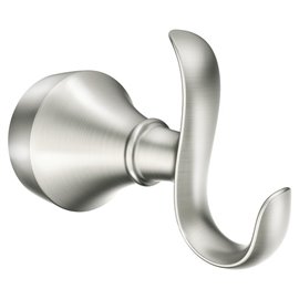 MOEN HAMDEN DOUBLE ROBE HOOK W/P&M