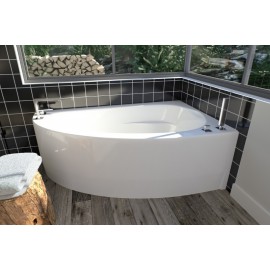 Neptune WIND Bathtub with Tiling Flange and Skirt