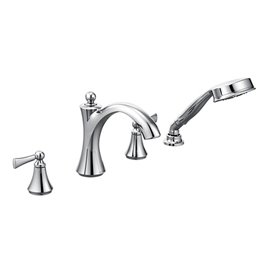 MOEN WYNFORD 4 HOLE ROMAN TUB TRIM W/HH 