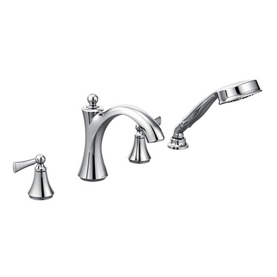 MOEN WYNFORD 4 HOLE ROMAN TUB TRIM W/HH 